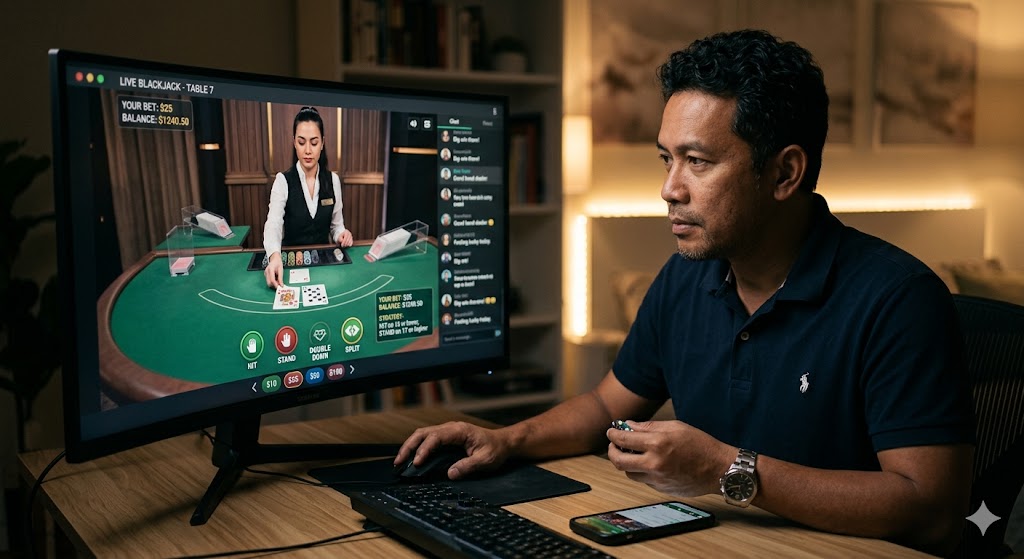 Taruhan Blackjack Casino Online: Strategi dan Sensasi Meja Real Time